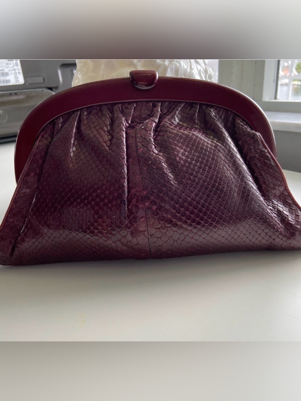 Bottega veneta snakeskin clutch - Picture 1 of 5